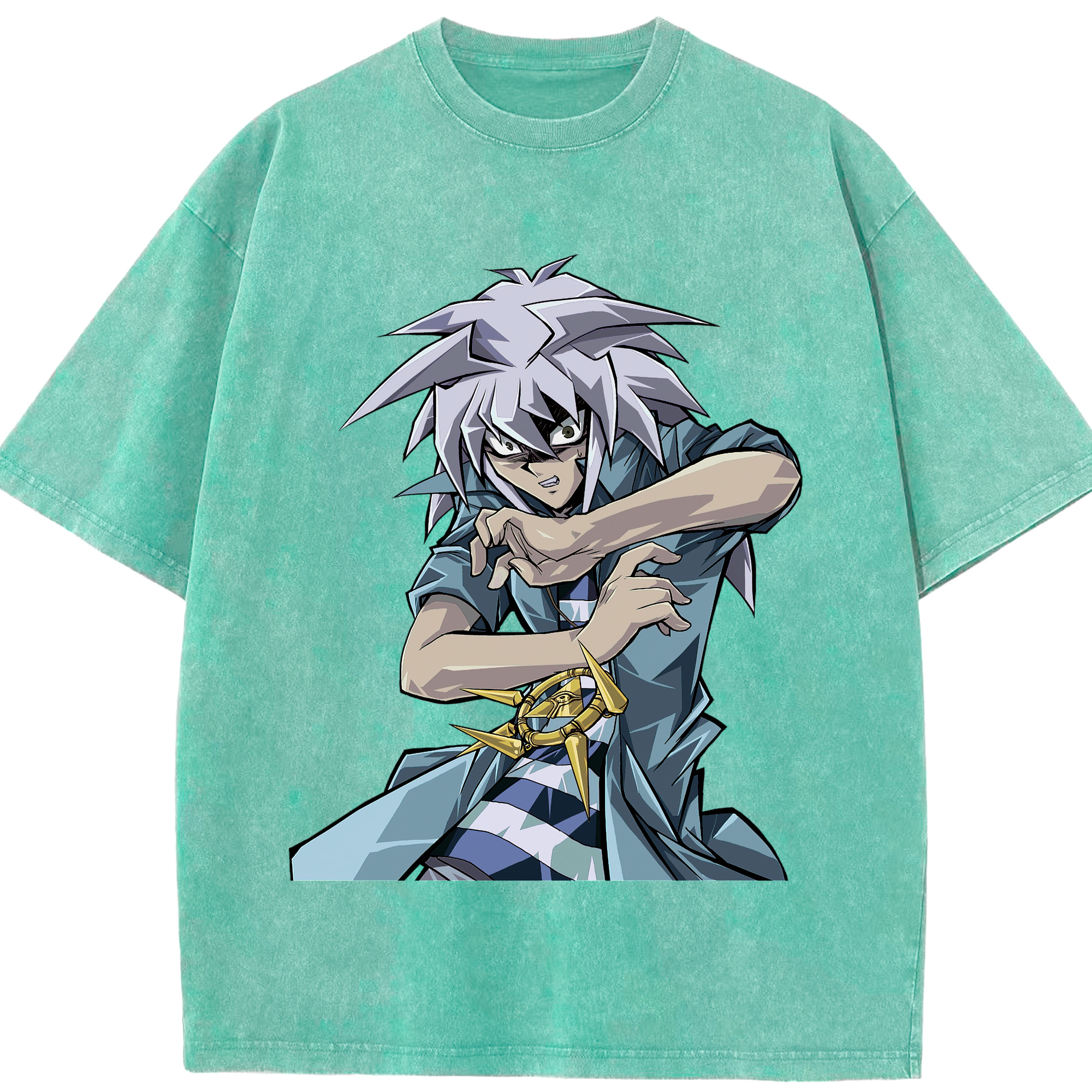 （画像用） 遊☆戯☆王 Yu-Gi-Oh! 綿100% ヴィンテージ風 半袖Tシャツ（フロントプリント）